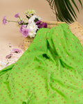 Green embroidery