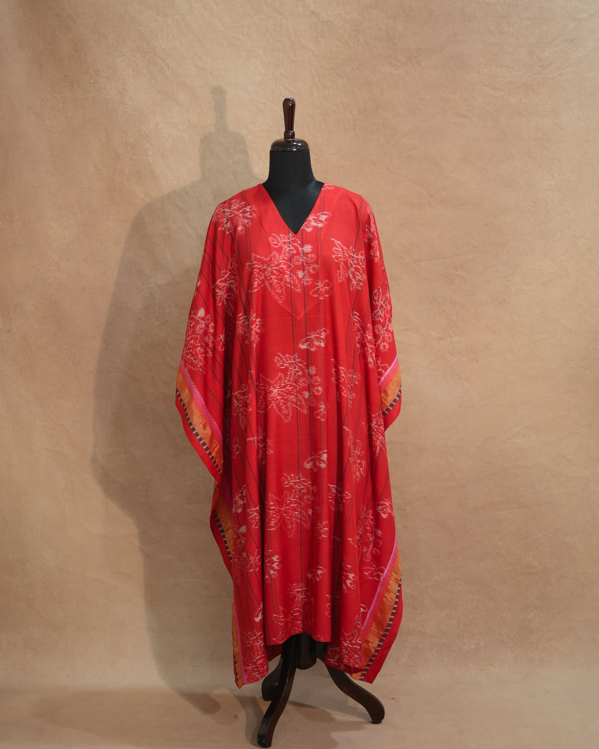 Crimson Bloom Kaftan