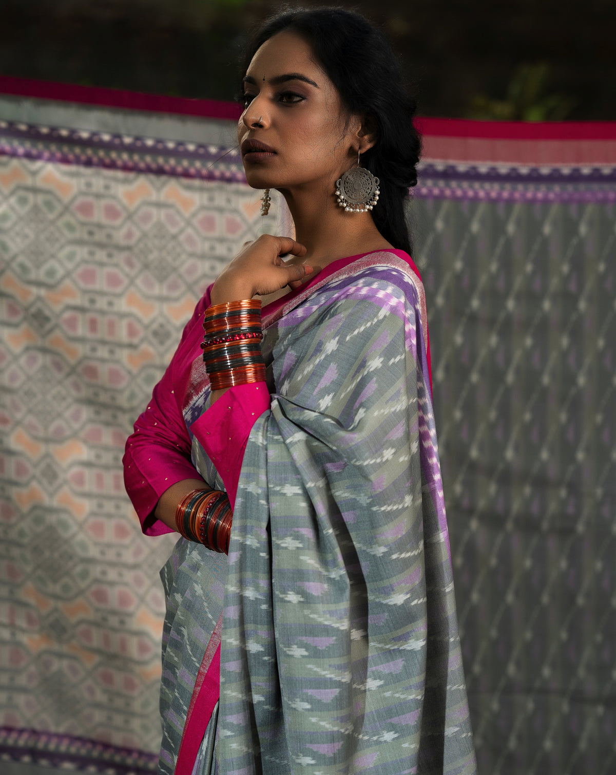 Mandakini Eri ikat saree