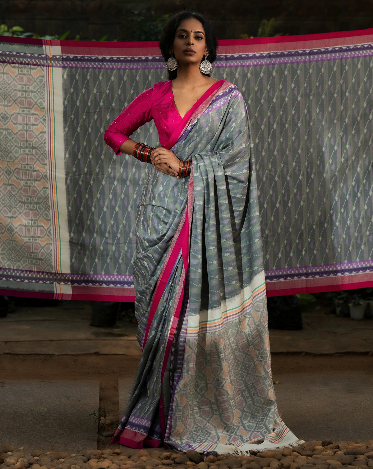 Mandakini Eri ikat saree