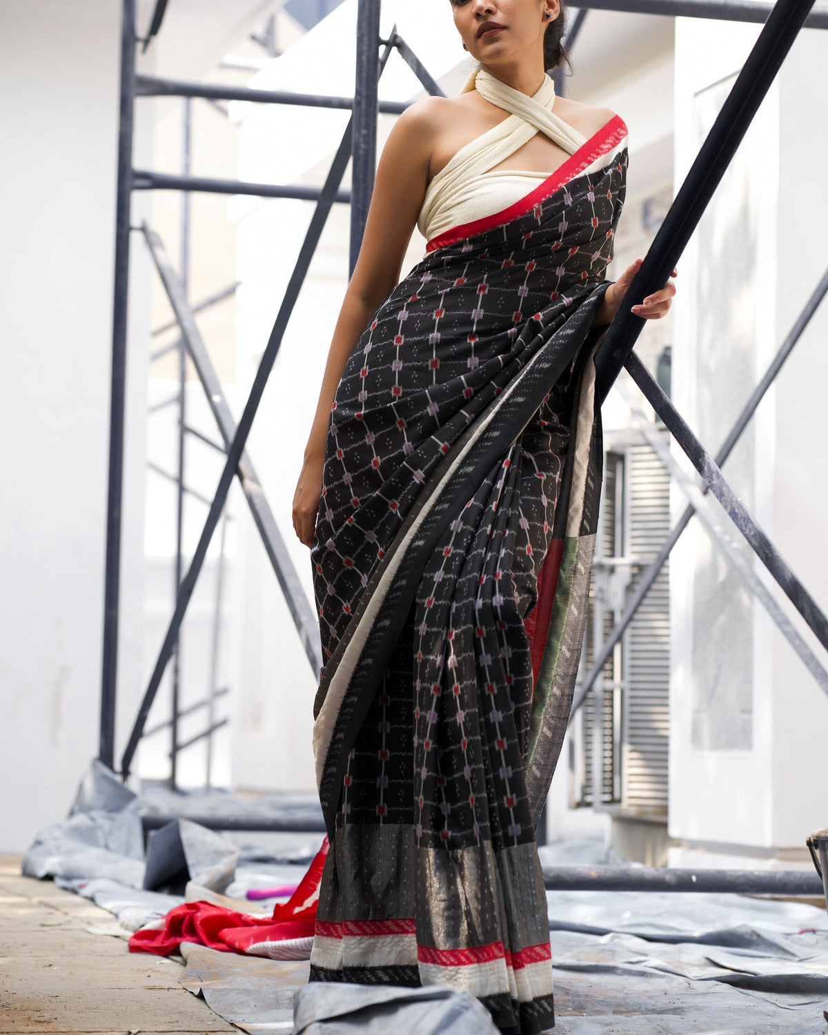 SAANJH SALONI ERI SILK SAREE