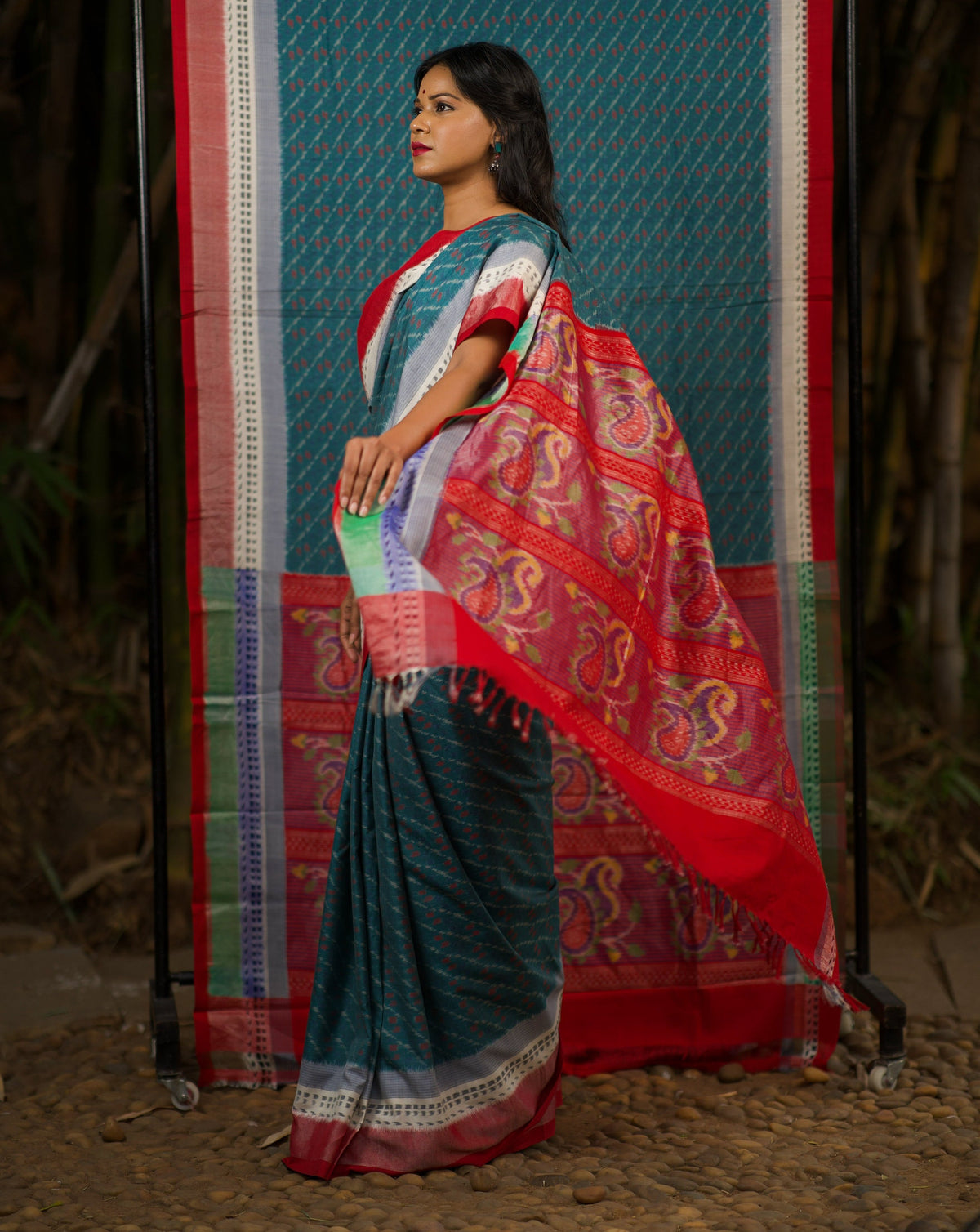 DHANYA IKAT ERI SILK SAREE