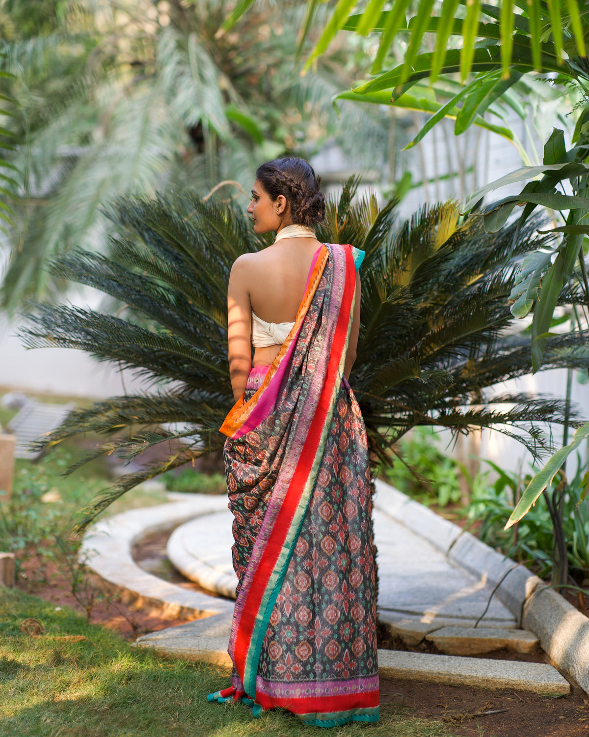 SAANJH RANGEELI ERI SILK SAREE