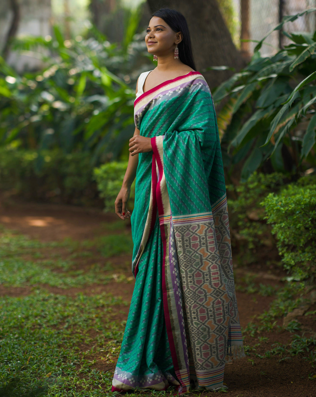 MANOGNA - IKAT ERI SILK SAREE