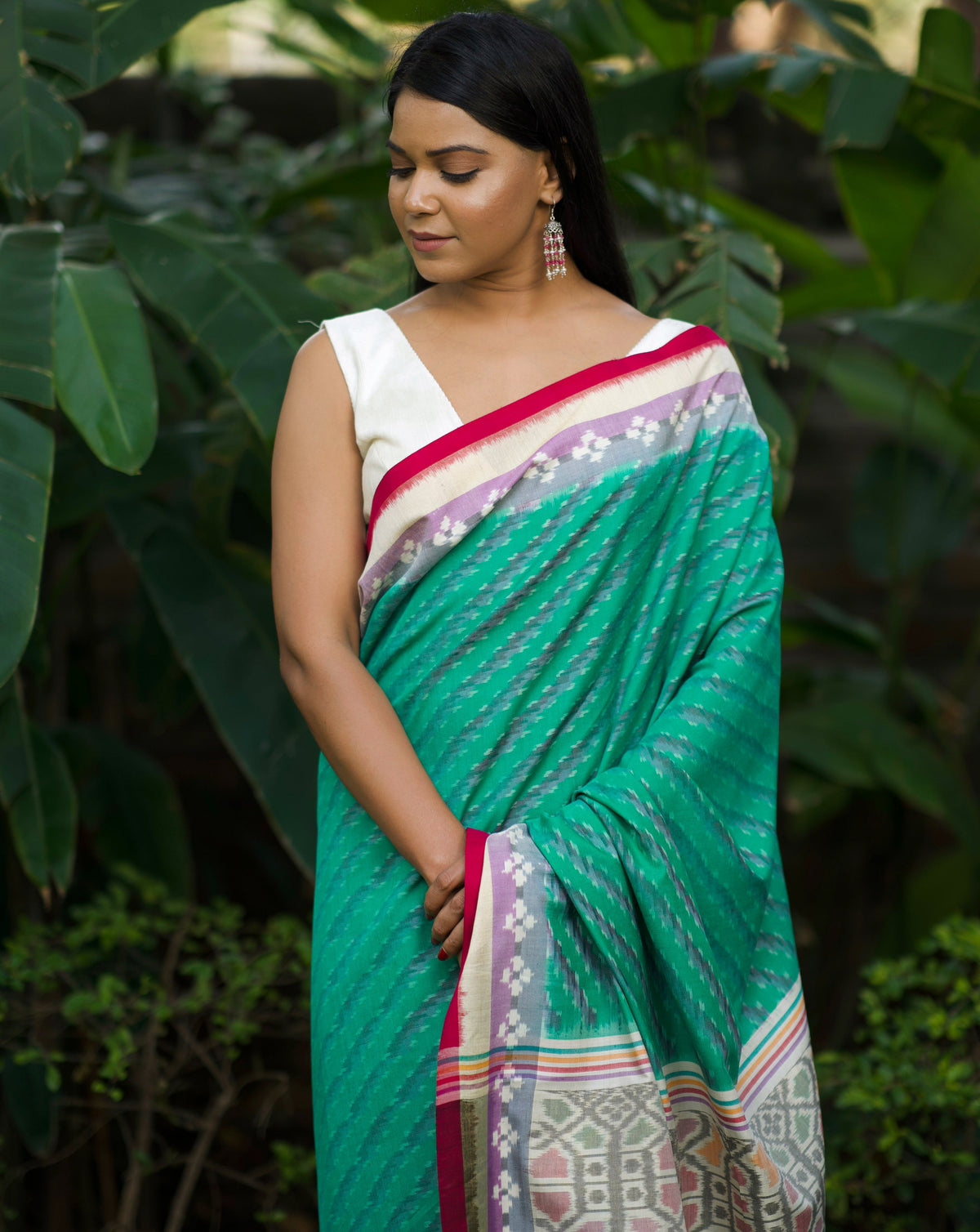 MANOGNA - IKAT ERI SILK SAREE