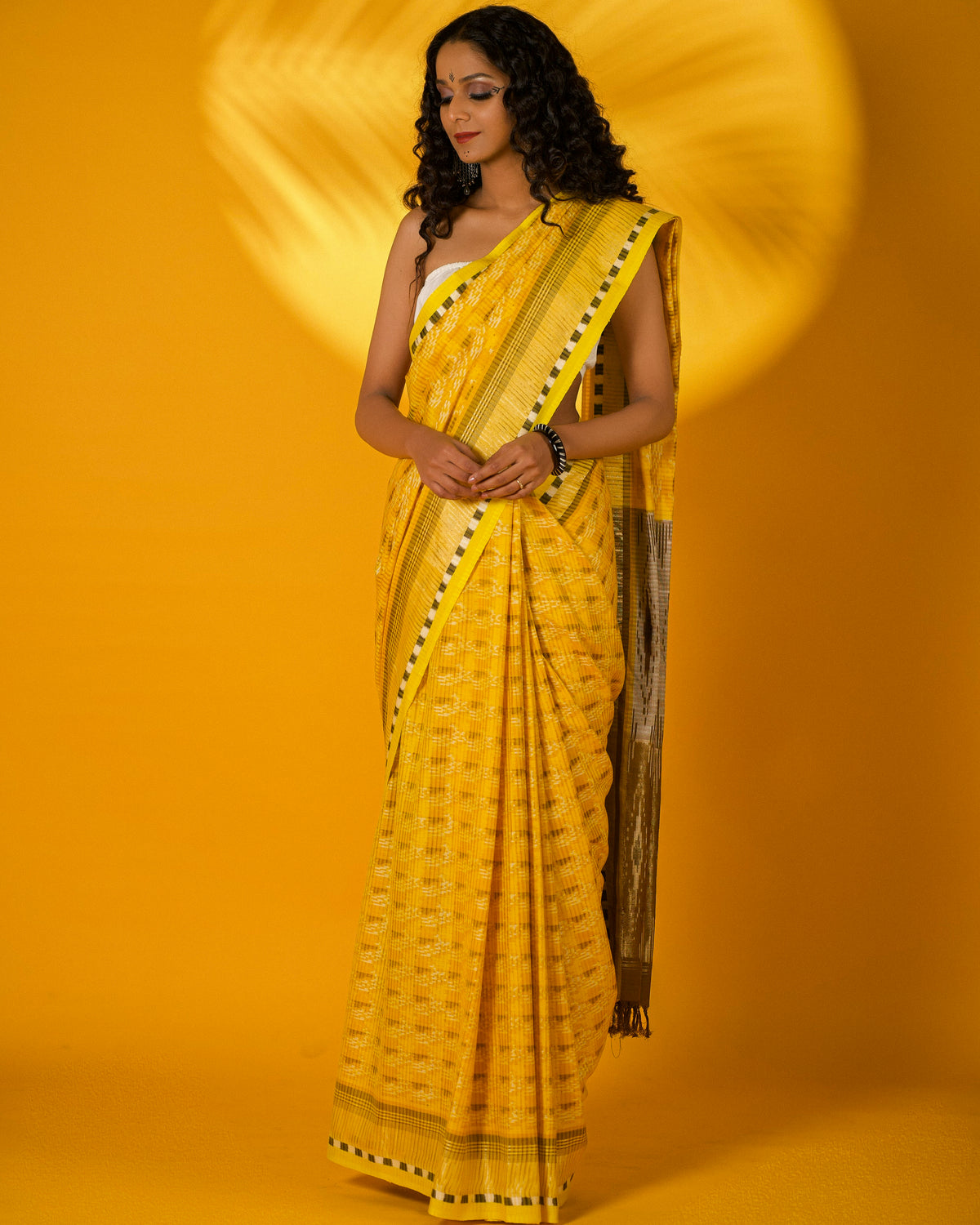 PRIYANSHI Ikat Eri Silk Saree