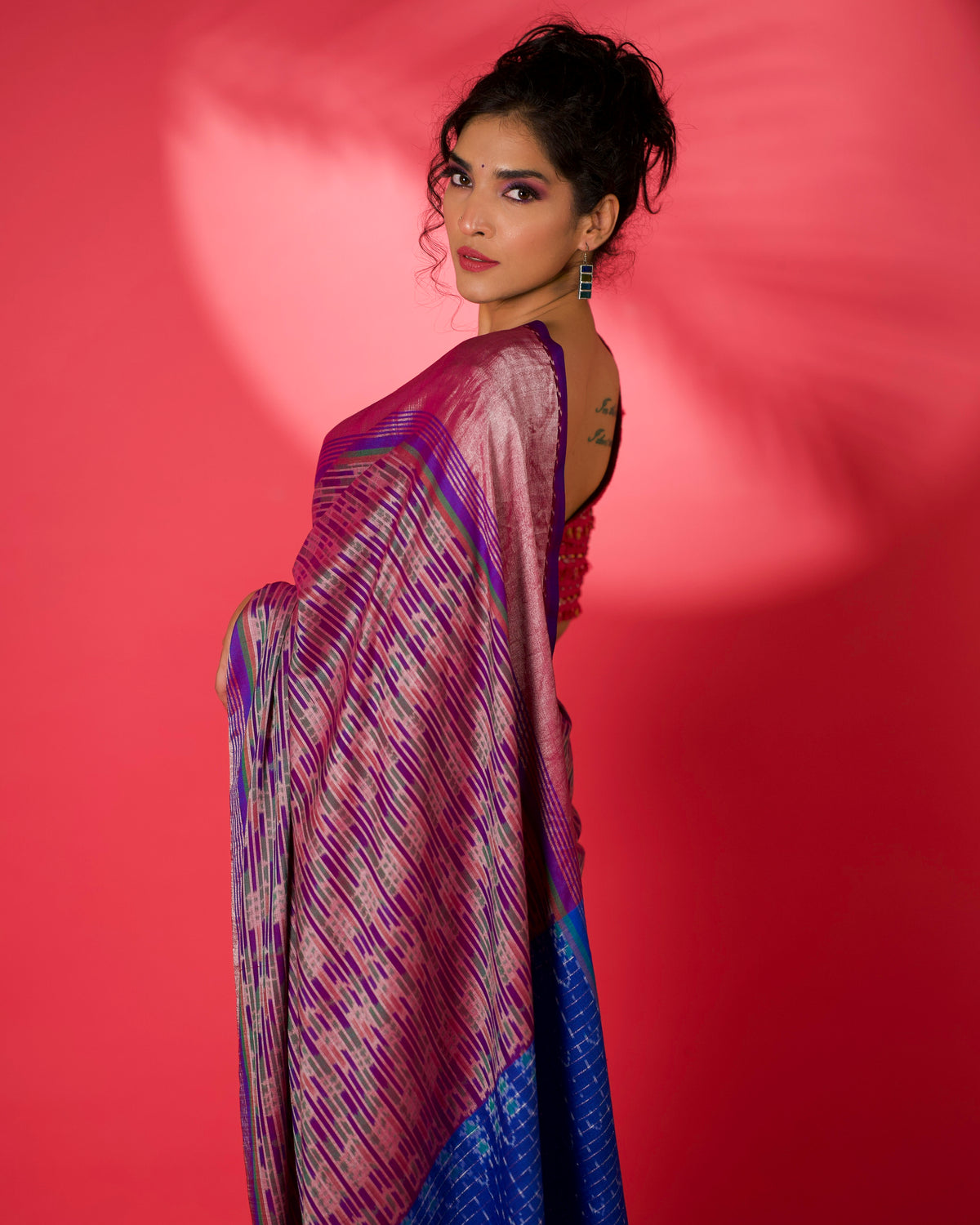 MAYUKHI Eri Silk Ikat Sari