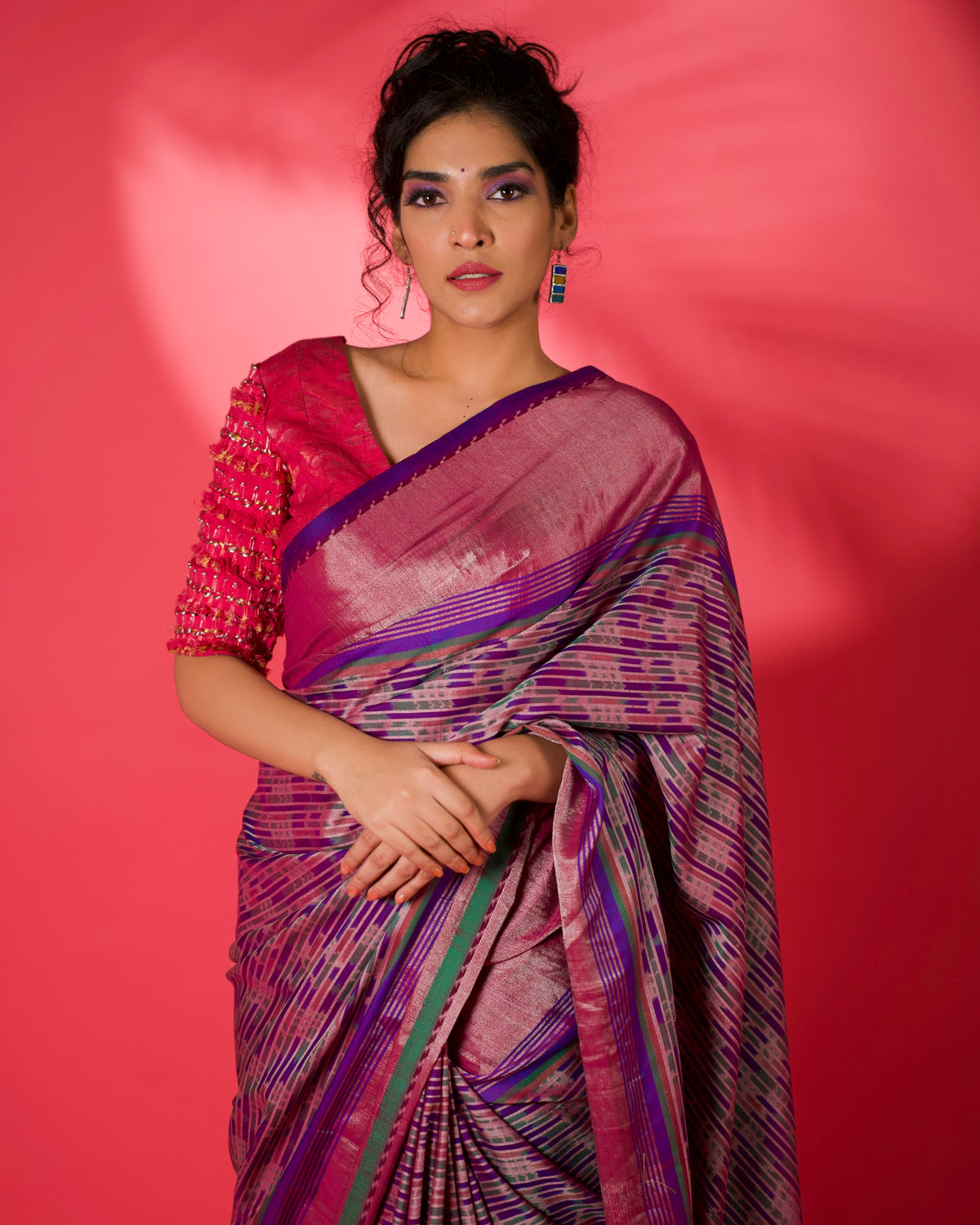 MAYUKHI Eri Silk Ikat Sari