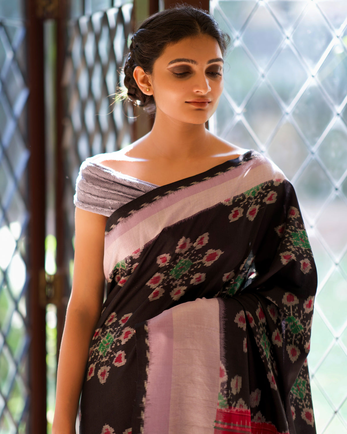 SAANJH KAMAL ERI SILK SAREE